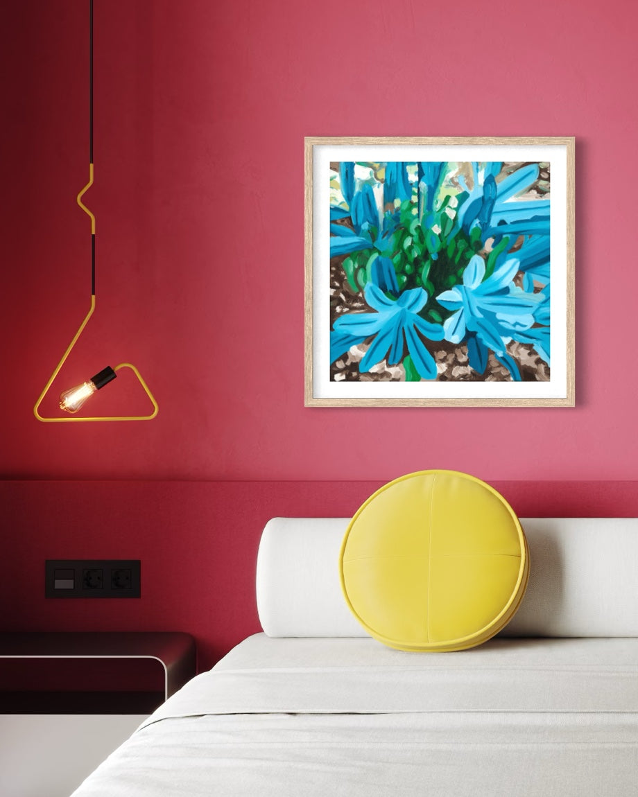 Blue Lillies [Unframed Print]