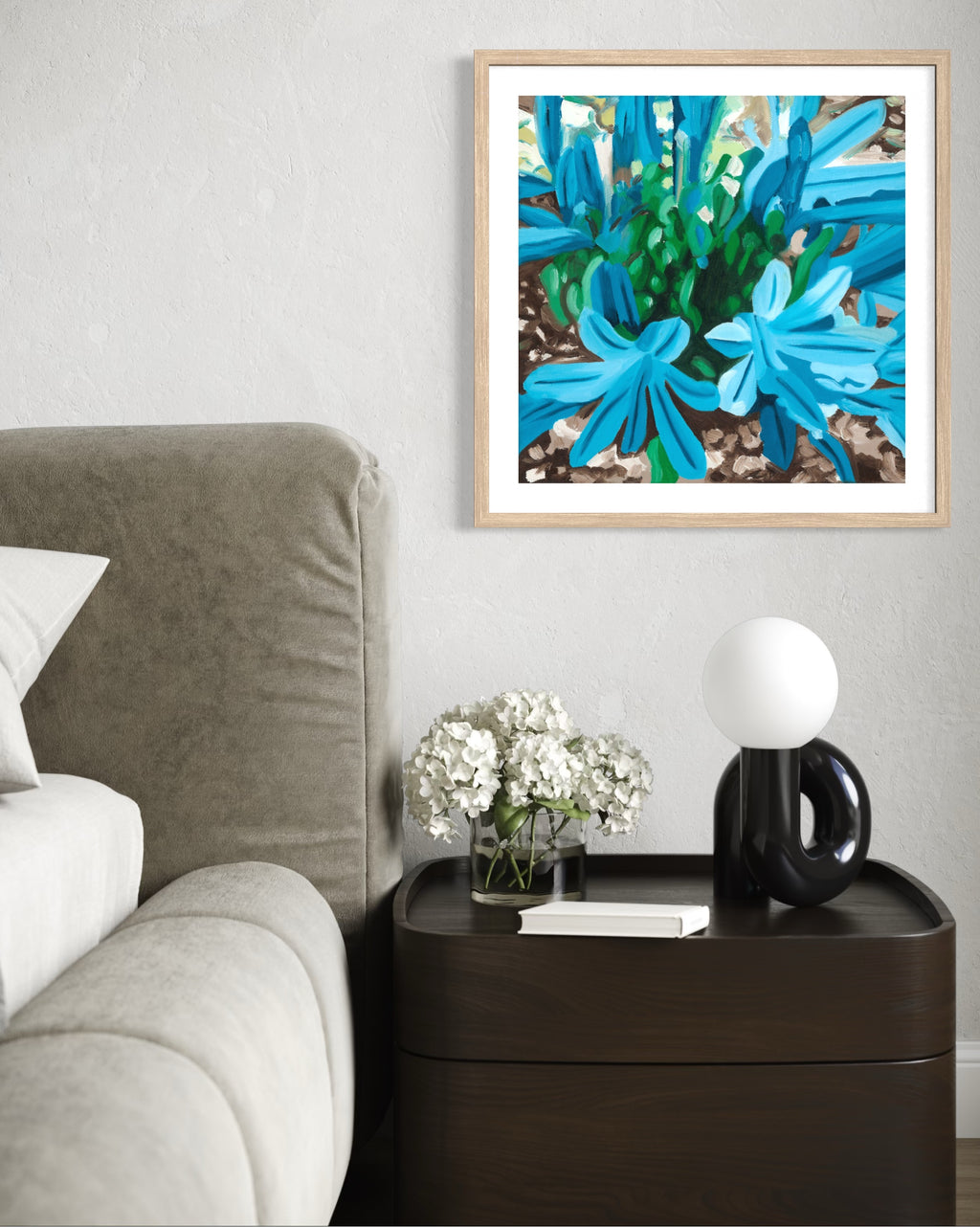 Blue Lillies [Unframed Print]
